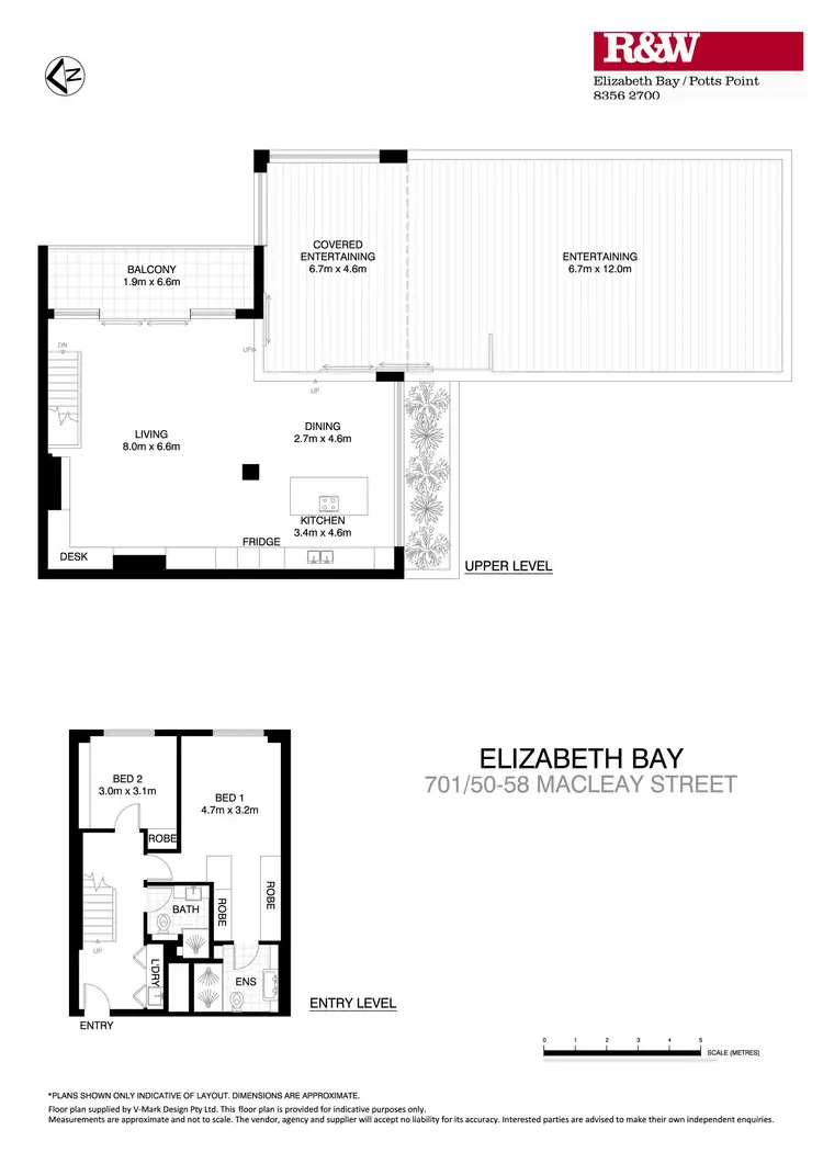 Floorplan of Homely apartment listing, 701/50-58 Macleay Street, Potts Point NSW 2011