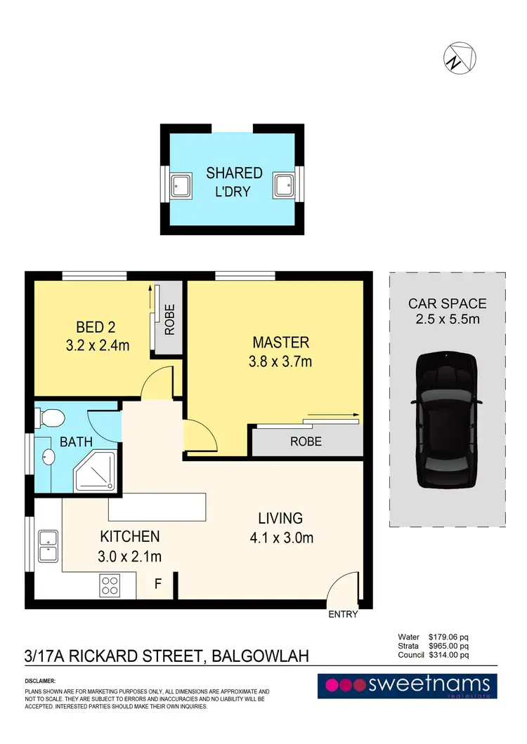 Floorplan of Homely unit listing, 3/17A Rickard Street, Balgowlah NSW 2093