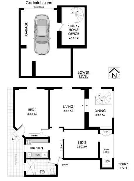 Floorplan of Homely apartment listing, 5/22-24 Kings Cross Road, Potts Point NSW 2011
