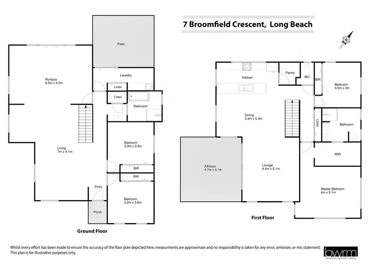 Floorplan of Homely house listing, 7 Broomfield Crescent, Long Beach NSW 2536
