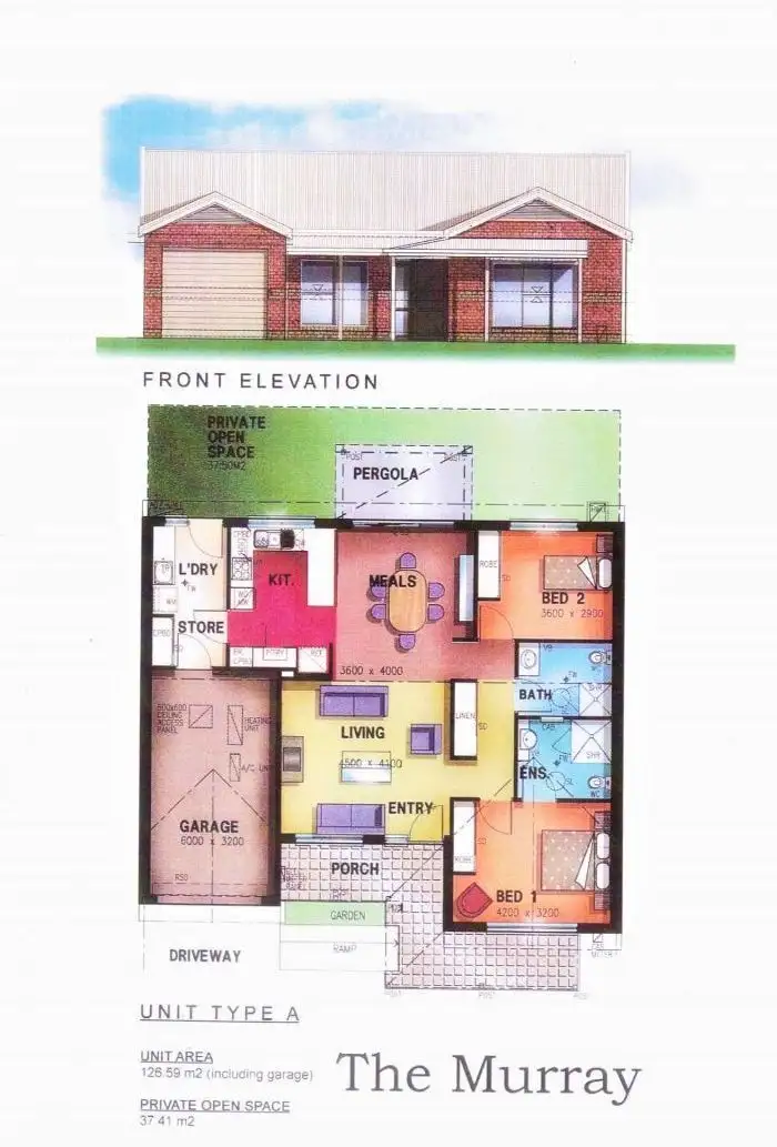Floorplan of Homely retirement listing, 3/50-66 Erne Street, Mulwala NSW 2647