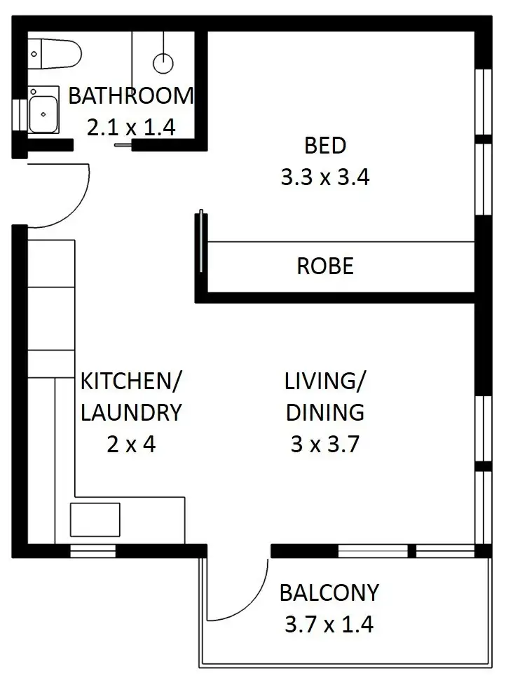 Floorplan of Homely apartment listing, 16/1 Gower Street, Summer Hill NSW 2130