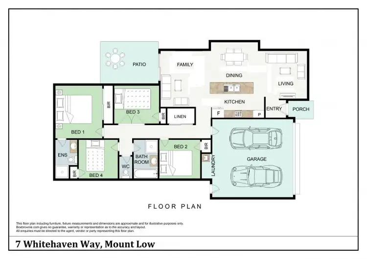 Floorplan of Homely house listing, 7 Whitehaven Way, Mount Low QLD 4818