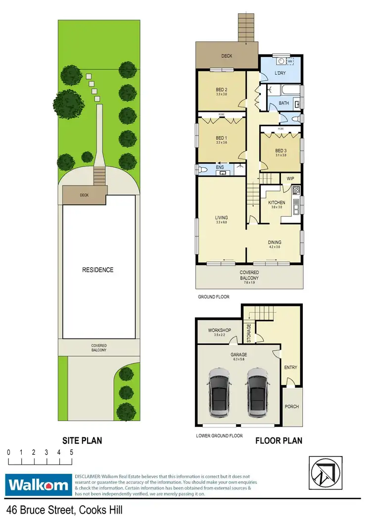 Floorplan of Homely house listing, 46 Bruce Street, Cooks Hill NSW 2300
