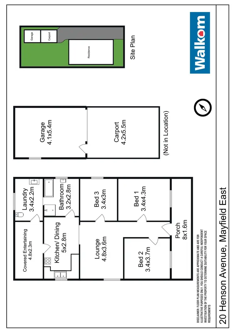 Floorplan of Homely house listing, 20 Henson Avenue, Mayfield East NSW 2304