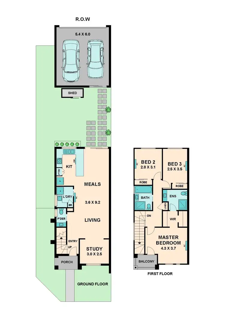 Floorplan of Homely townhouse listing, 41 Samson Brook Drive, Wallan VIC 3756