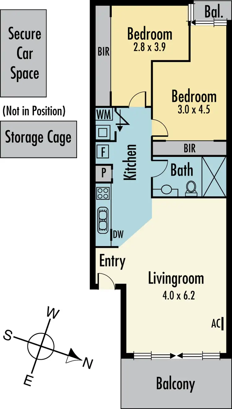 Floorplan of Homely apartment listing, 4/21 Lillimur Road, Ormond VIC 3204