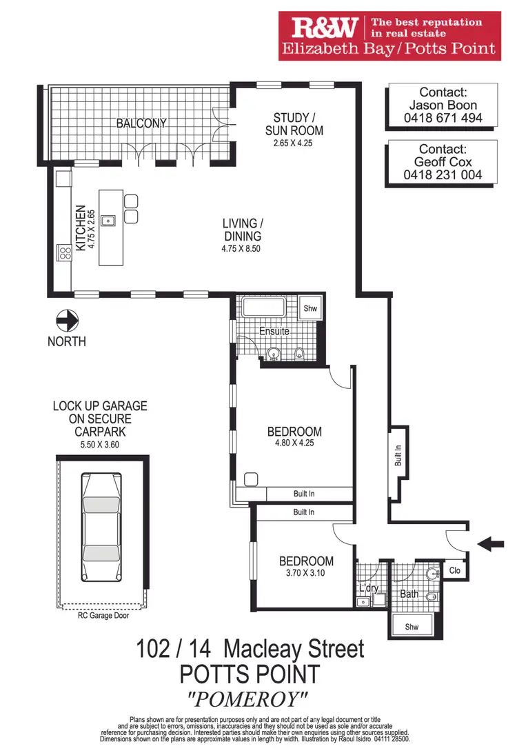 Floorplan of Homely apartment listing, 102/14 Macleay Street, Potts Point NSW 2011