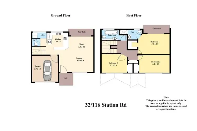 Floorplan of Homely townhouse listing, 32/116 Station Road, Loganlea QLD 4131