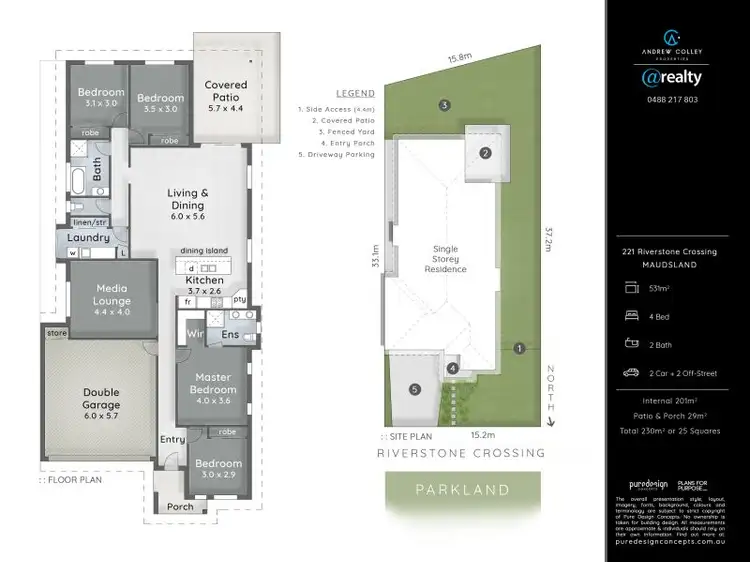 Floorplan of Homely house listing, 221 Riverstone Crossing, Maudsland QLD 4210