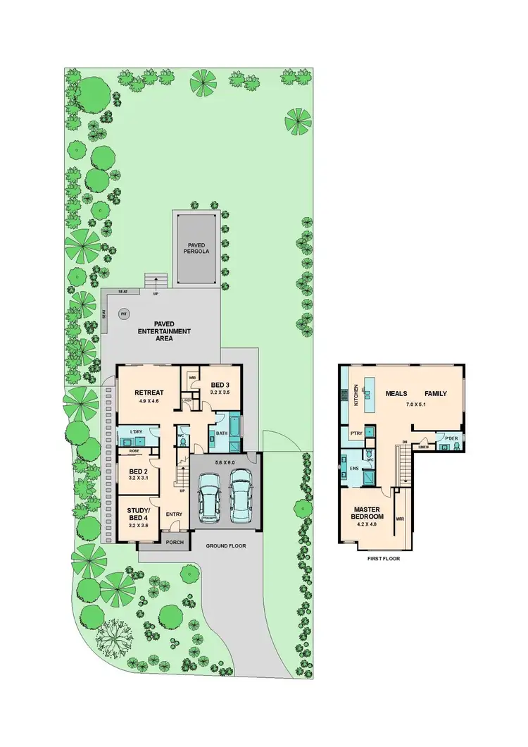 Floorplan of Homely house listing, 34 Carmelo Court, Hidden Valley VIC 3756