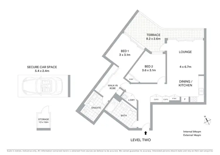 Floorplan of Homely apartment listing, 525/5 Dunstan Grove, Lindfield NSW 2070