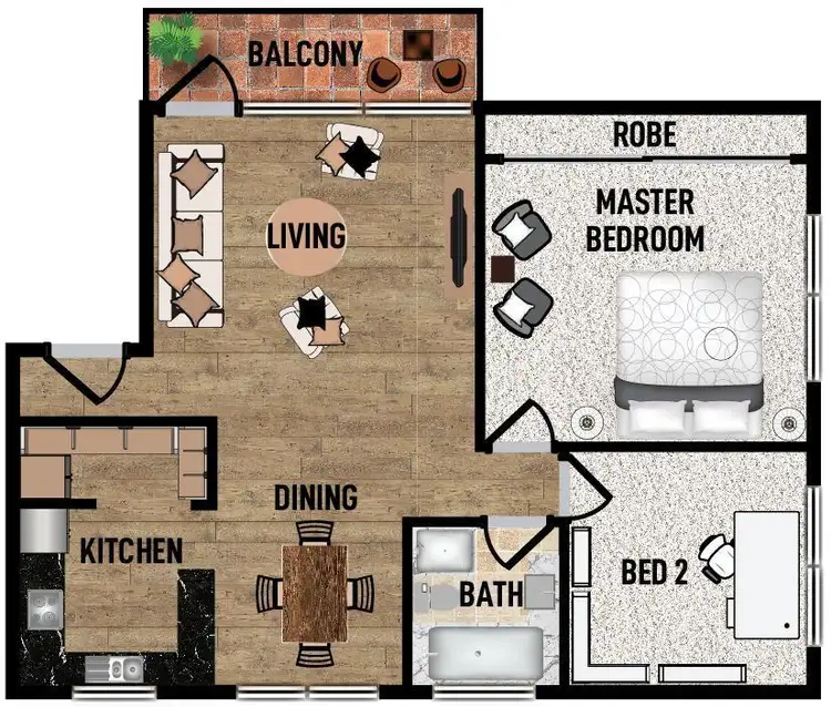 Floorplan of Homely unit listing, 3/19-23B Riverside Crescent, Marrickville NSW 2204