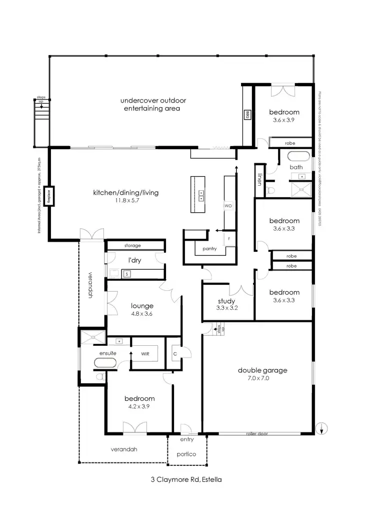 Floorplan of Homely house listing, 3 Claymore Road, Estella NSW 2650