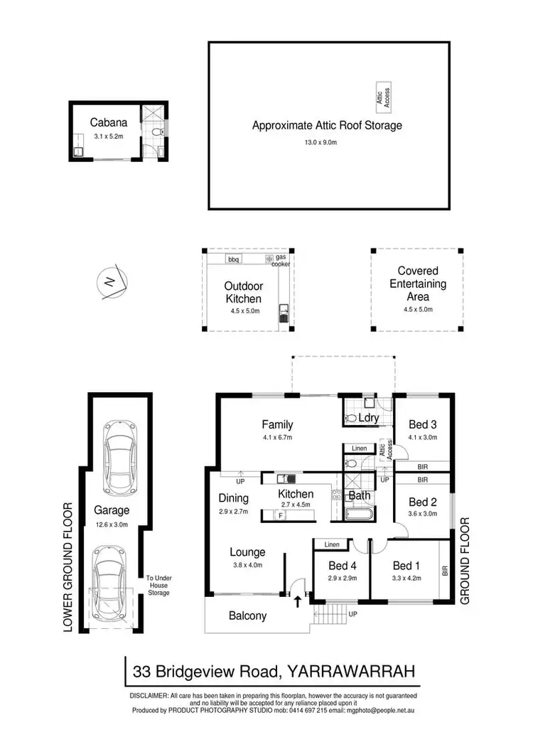 Floorplan of Homely house listing, 33 Bridgeview Road, Yarrawarrah NSW 2233