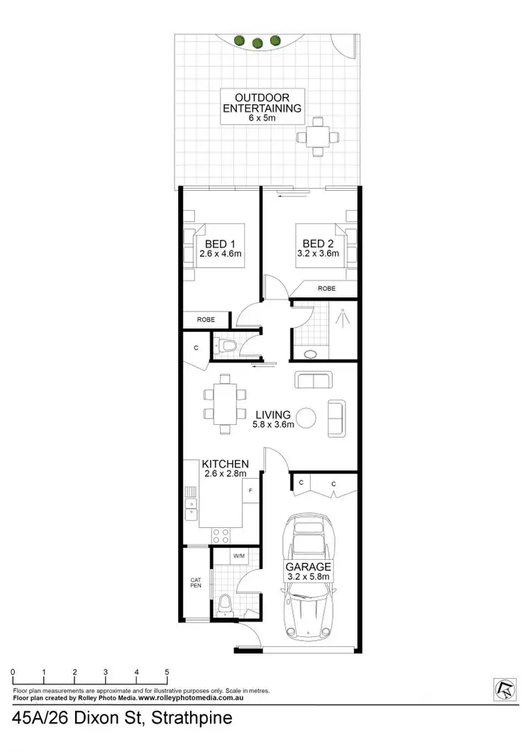 Floorplan of Homely unit listing, 45a/26 Dixon Street, Strathpine QLD 4500