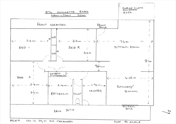 Floorplan of Homely rural property listing, 576 Nigretta Road, Hamilton VIC 3300