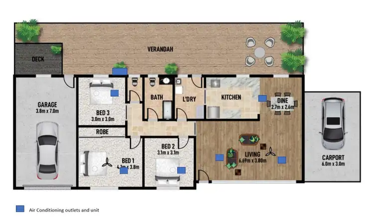 Floorplan of Homely house listing, 21 Pine Avenue, Victor Harbor SA 5211