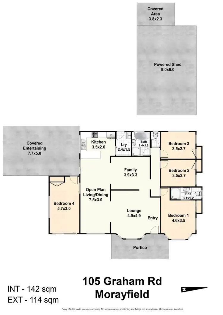 Floorplan of Homely house listing, 105 Graham Road, Morayfield QLD 4506
