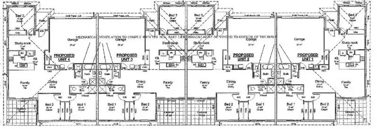 Floorplan of Homely block of units listing, 1, 2, 3 & 4/13 Dudley St, Chinchilla QLD 4413