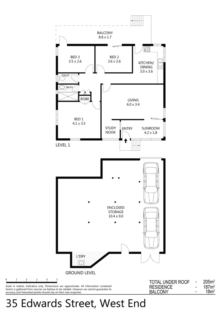Floorplan of Homely house listing, 35 Edwards Street, West End QLD 4810