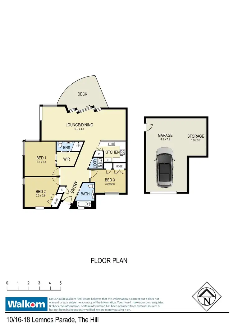 Floorplan of Homely apartment listing, 10/18 Lemnos Parade, The Hill NSW 2300