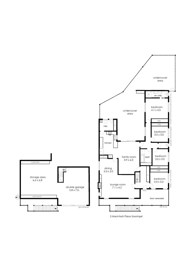 Floorplan of Homely house listing, 2 Macintosh Place, Kooringal NSW 2650
