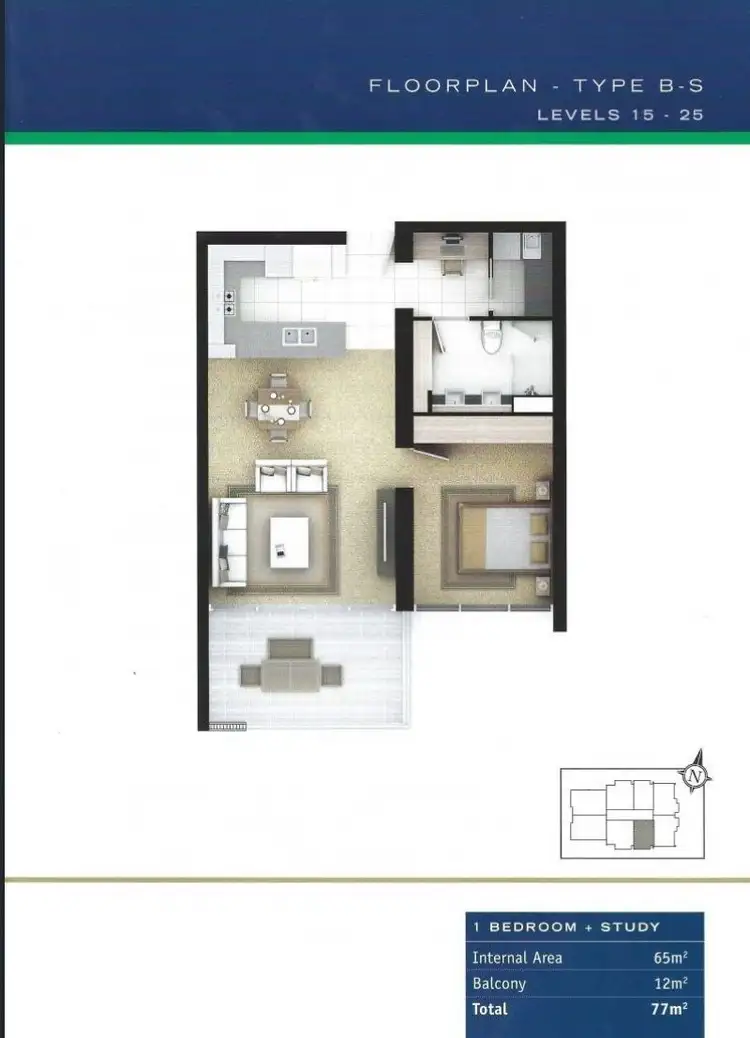 Floorplan of Homely apartment listing, 2105/34 Scarborough Street, Southport QLD 4215