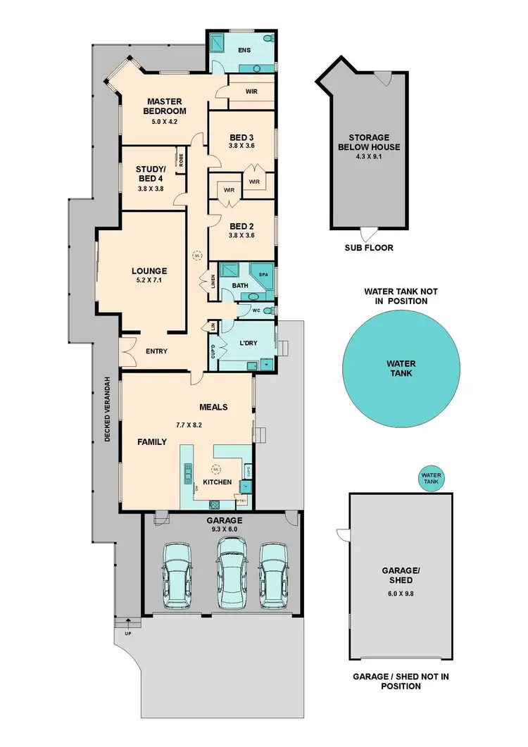 Floorplan of Homely house listing, 10 Blackwood Court, Broadford VIC 3658