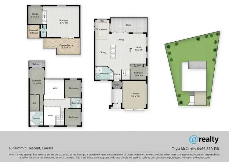 Floorplan of Homely house listing, 16 Summit Crescent, Carrara QLD 4211