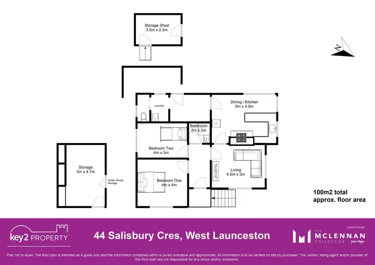 Floorplan of Homely house listing, 44 Salisbury Crescent, West Launceston TAS 7250