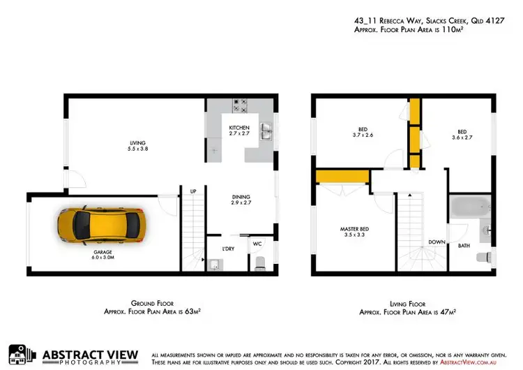 Floorplan of Homely townhouse listing, 43/11 Gomana Street, Slacks Creek QLD 4127