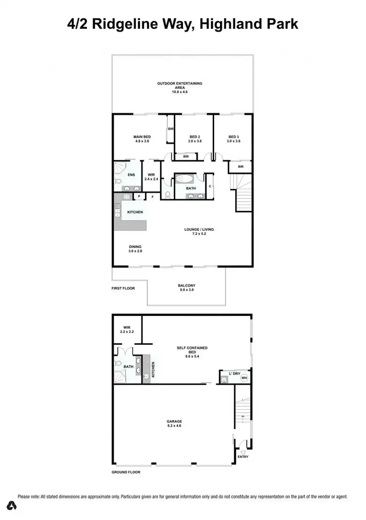 Floorplan of Homely townhouse listing, 4/2 Ridgeline Way, Highland Park QLD 4211