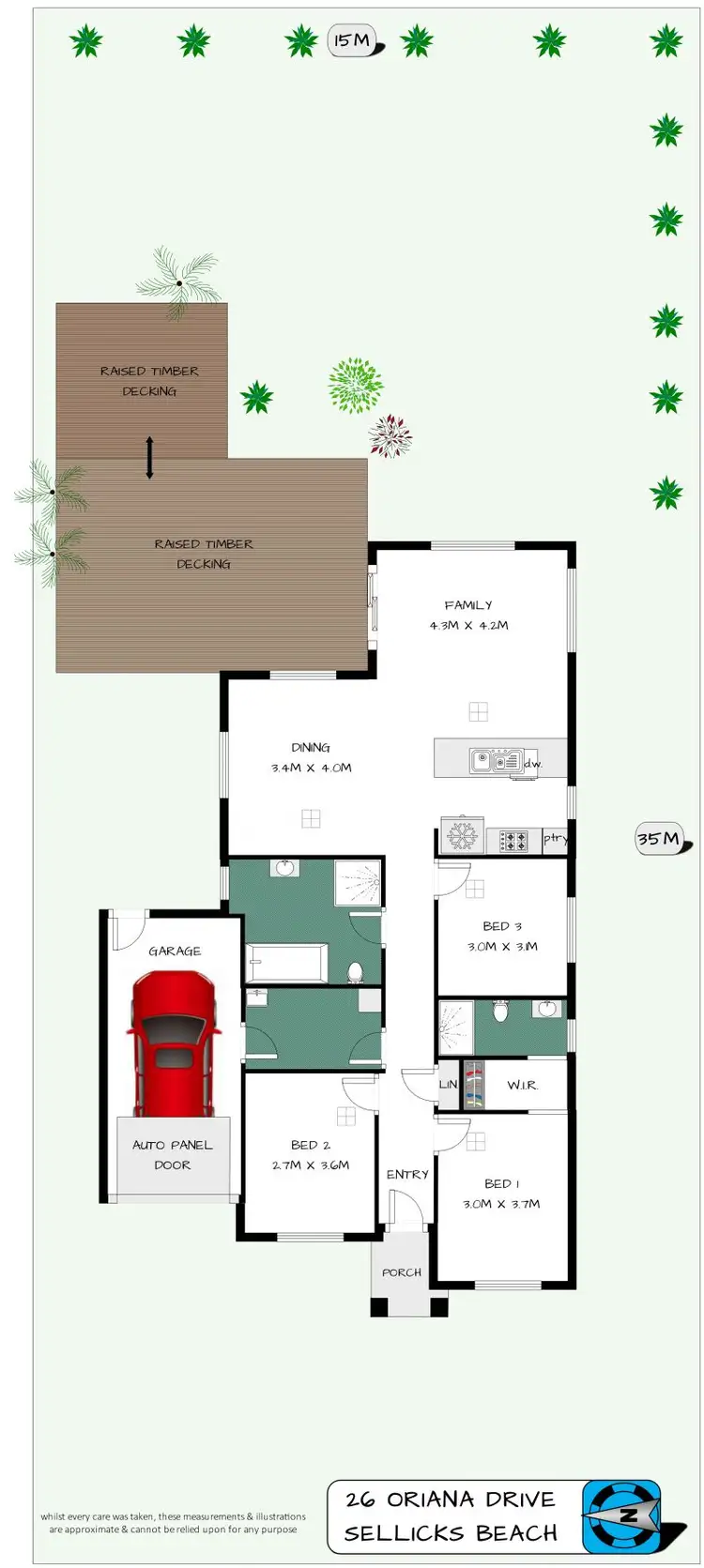 Floorplan of Homely house listing, 26 Oriana Drive, Sellicks Beach SA 5174