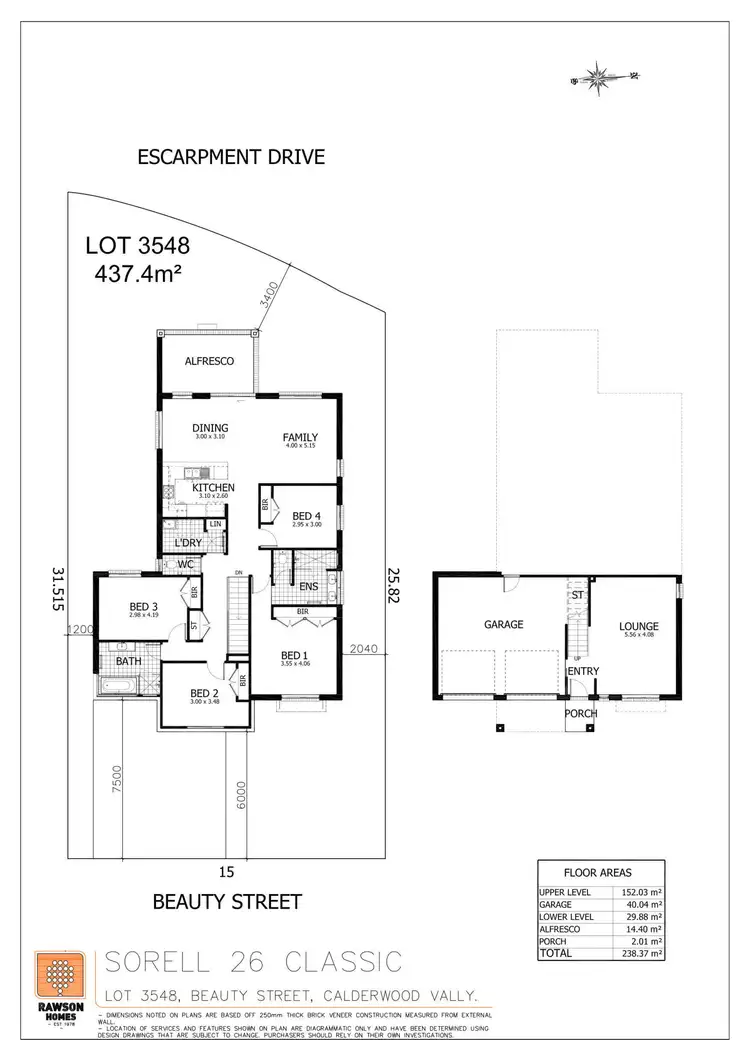 Floorplan of Homely house listing, Lot 3548 Example Home Desgin, Calderwood NSW 2527