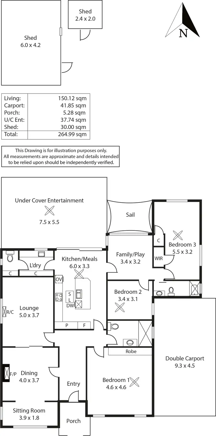 Floorplan of Homely house listing, 14 Invergowrie Avenue, Highgate SA 5063
