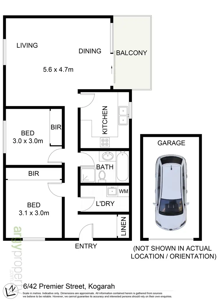 Floorplan of Homely unit listing, 6/42 Premier Street, Kogarah NSW 2217