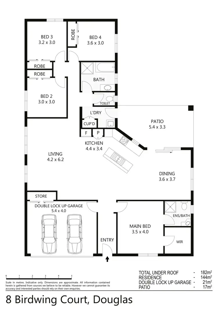 Floorplan of Homely house listing, 8 Birdwing Court, Douglas QLD 4814