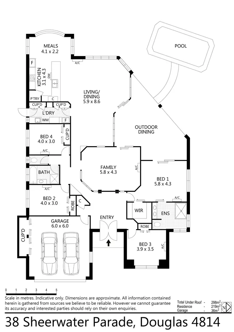 Floorplan of Homely house listing, 38 Sheerwater Parade, Douglas QLD 4814