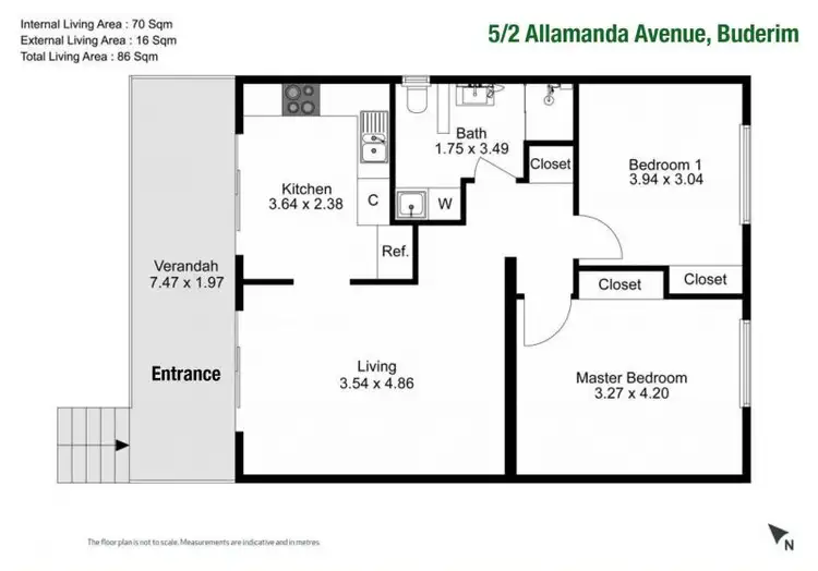 Floorplan of Homely unit listing, 5/2 Allamanda Avenue, Buderim QLD 4556