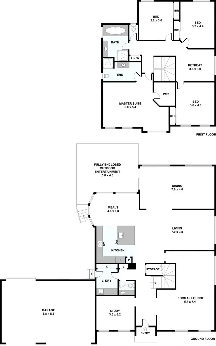 Floorplan of Homely house listing, 32 Symon Crescent, Greensborough VIC 3088