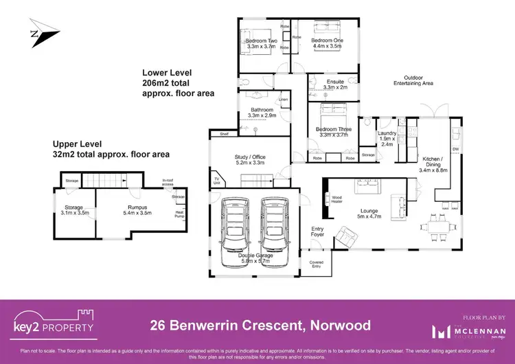 Floorplan of Homely house listing, 26 Benwerrin Crescent, Norwood TAS 7250