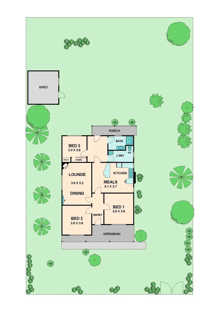 Floorplan of Homely house listing, 45 SNODGRASS STREET, Broadford VIC 3658