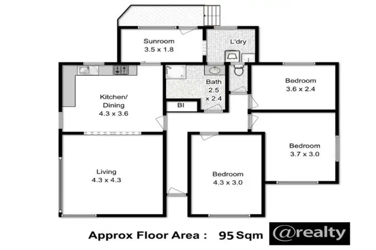 Floorplan of Homely house listing, 1/34 Erebus Street, Warrane TAS 7018