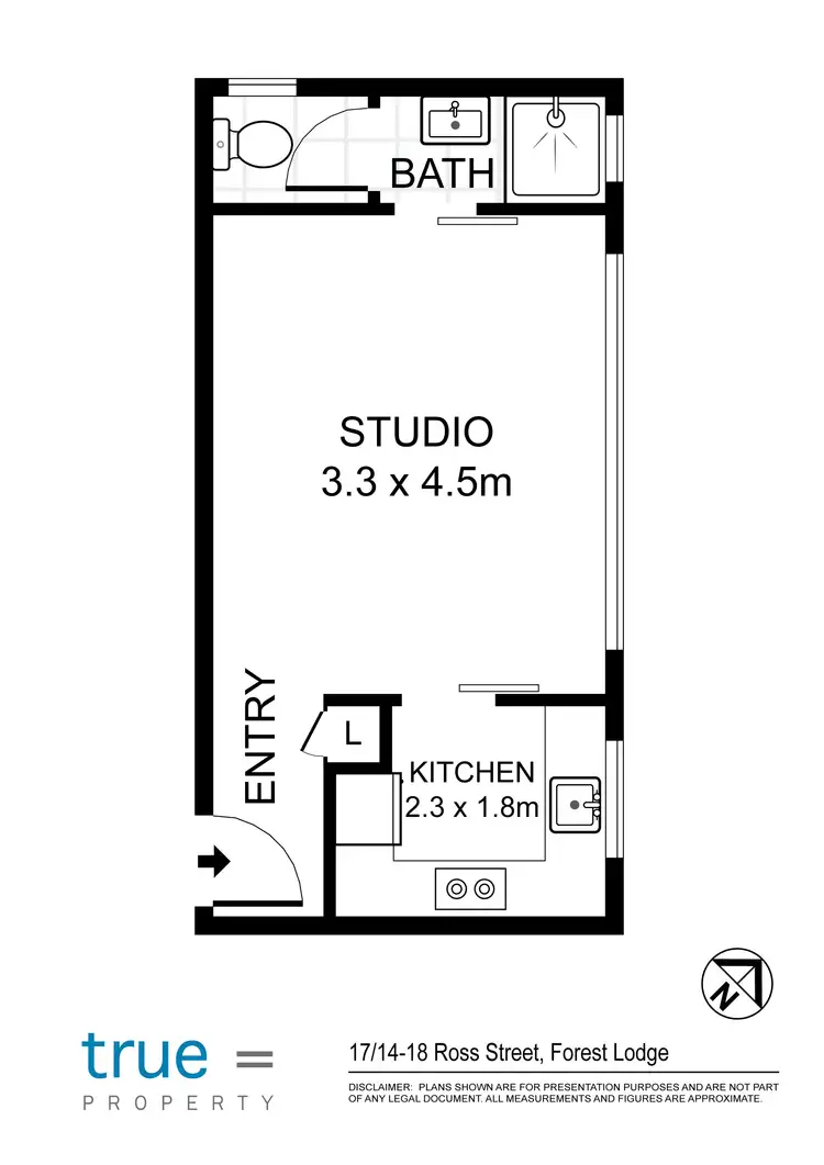 Floorplan of Homely apartment listing, 17/14-18 Ross Street, Forest Lodge NSW 2037