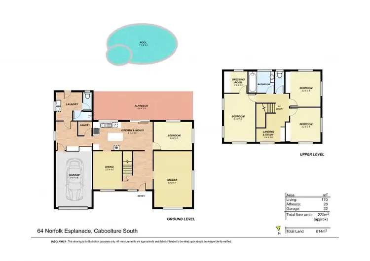 Floorplan of Homely house listing, 64 Norfolk Esplanade, Caboolture South QLD 4510