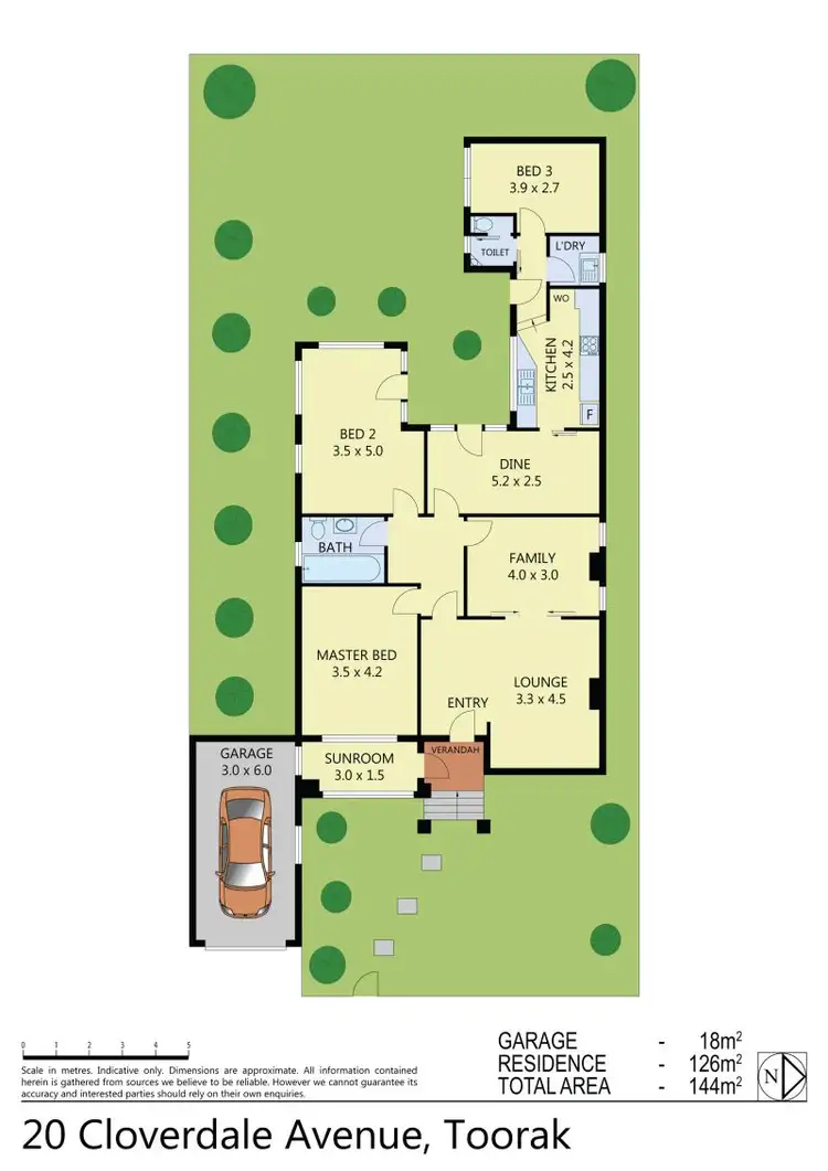 Floorplan of Homely house listing, 20 Cloverdale Avenue, Toorak VIC 3142