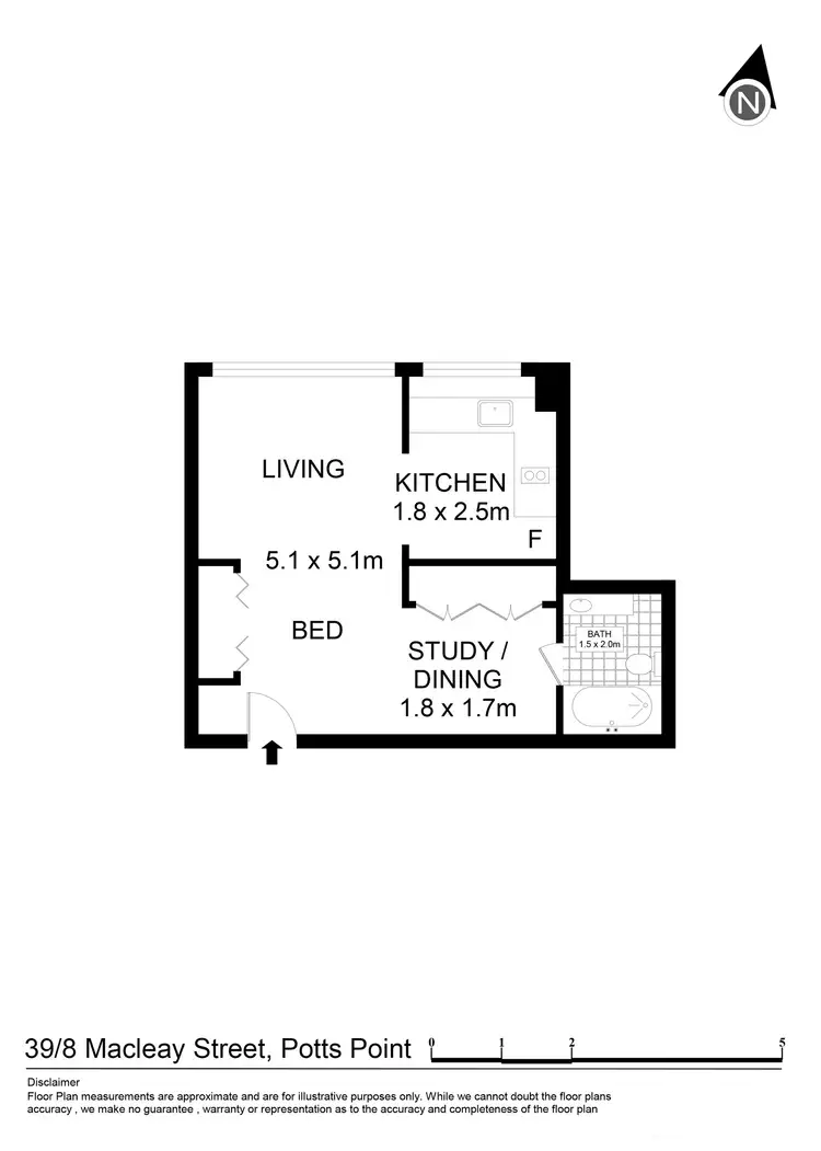 Floorplan of Homely apartment listing, 39/8 Macleay Street, Potts Point NSW 2011