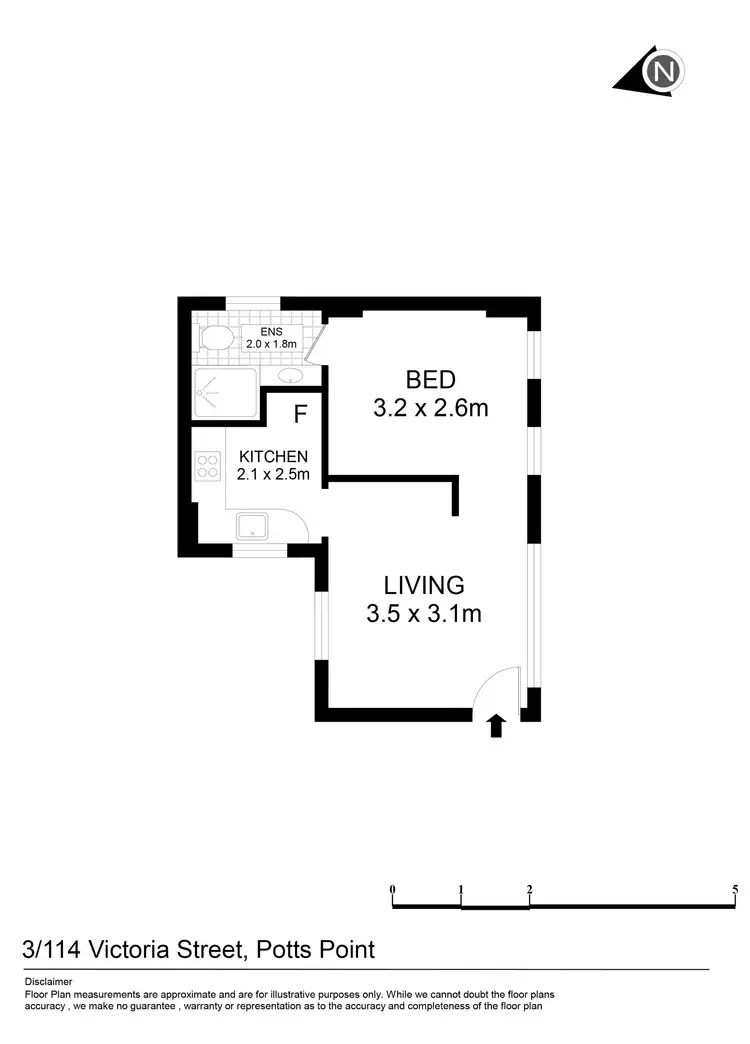 Floorplan of Homely apartment listing, 3/114 Victoria Street, Potts Point NSW 2011