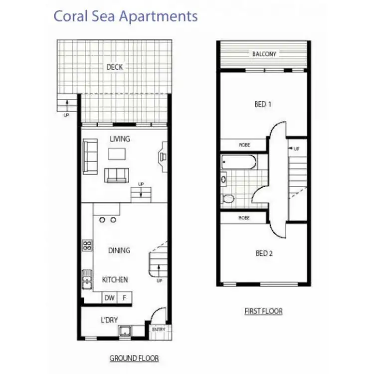 Floorplan of Homely unit listing, Coral Sea 12/6 Great Northern Highway, Hamilton Island QLD 4803